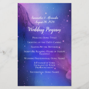 Nebula violette Art céleste Mariage spatial