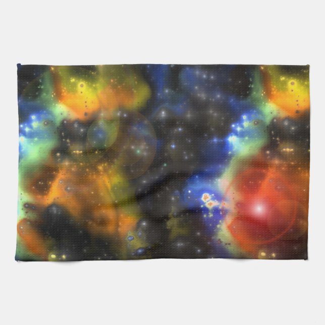 Nebulae fractale 6 Serviette de cuisine (Horizontal)