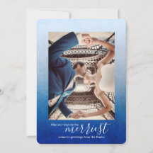 Nébuleuses Ombre bleu, carte de Noël