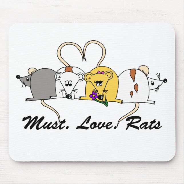 Nécessité. Amour. Tapis de souris de rats (Devant)