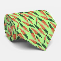 Necktie de Pâques - Carottes sur Cravate Arrière -