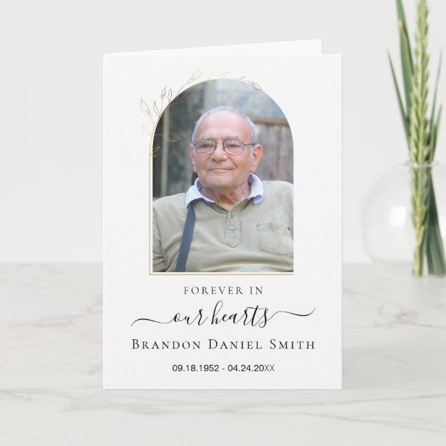 Nécrologie funéraire de service avec Carte de reme (Devant)