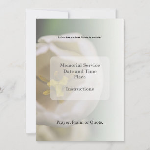 Nécrologie, Invitation funéraire