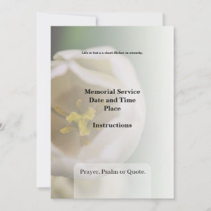 Nécrologie, Invitation funéraire