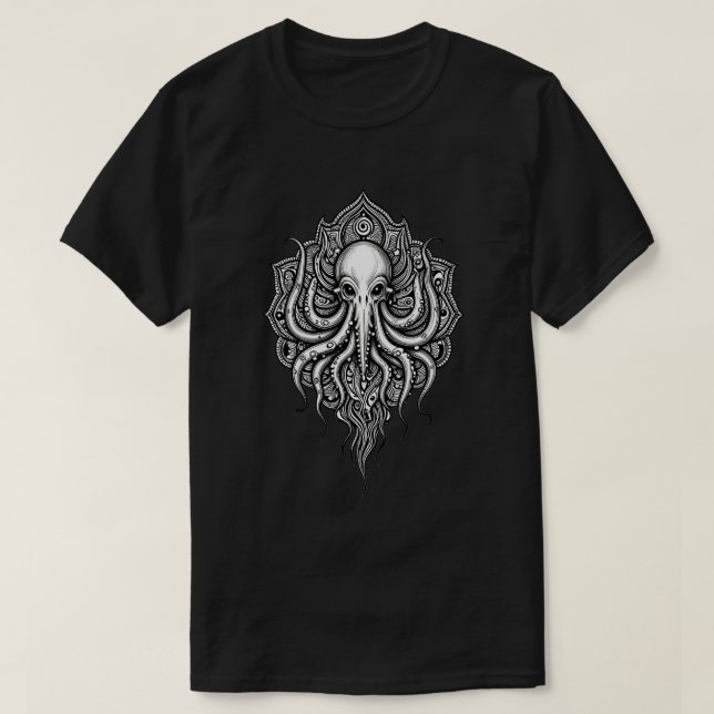 NECRONOMICON CULTE CTHULHU GRAPHIC DECAL T-Shirt (Design devant)