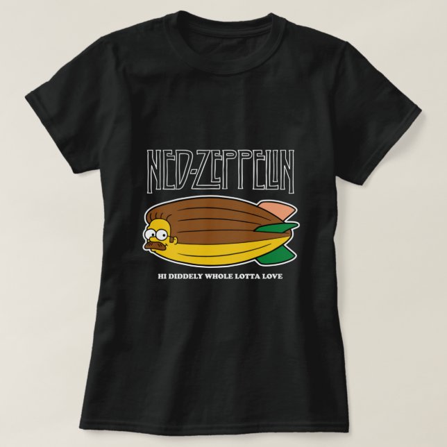 Ned Zeppelin Led Flanders Active T-Shirt (Design devant)