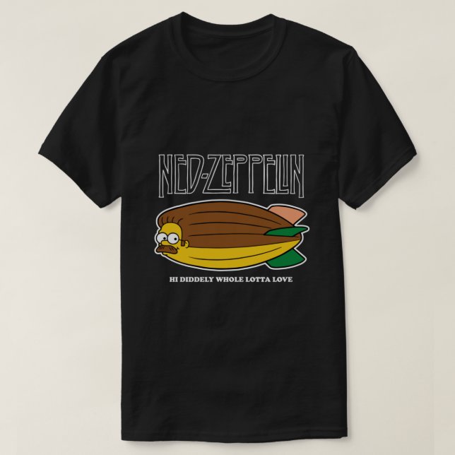 Ned Zeppelin Led Flanders Active T-Shirt (Design devant)
