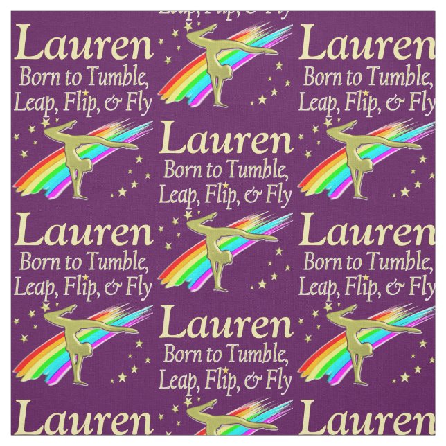 NÉE À UN TISSU DE GYMNASTIQUE PERSONNALISÉ TUMBLE (Échantillon)