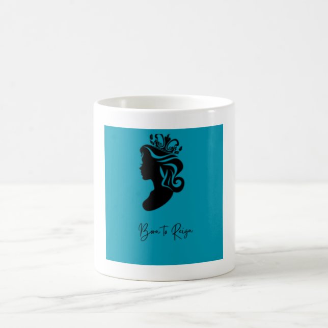 Née pour régner – Mug d'autonomisation avec femme  (Centre)