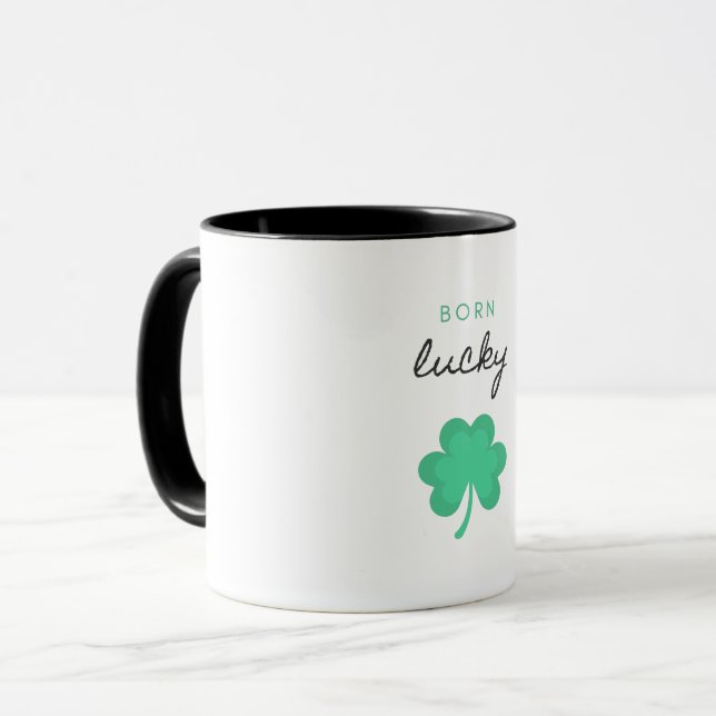 "NÉE SHAMROCK CHALEUREUX" DEUX MUG TONE. (Devant gauche)