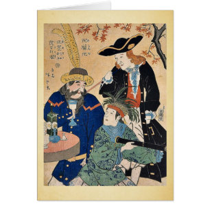 Néerlandais, américain, anglais par Utagawa,