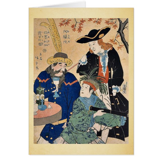 Néerlandais, américain, anglais par Utagawa, (Devant)