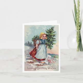 Néerlandaise, sapin de Noël, sainte carte de voeux