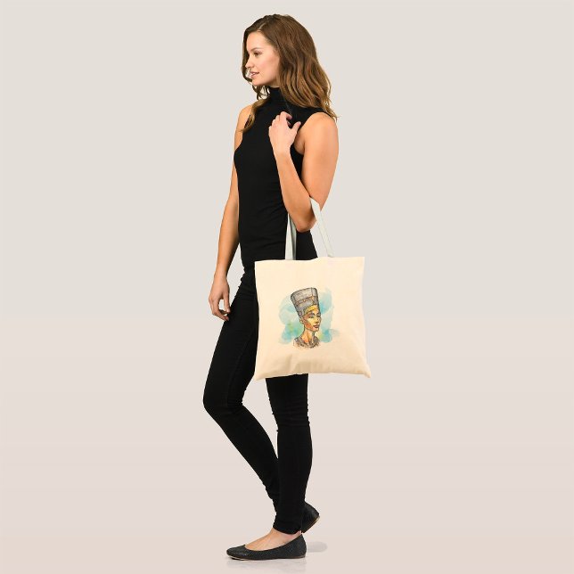 Nefertiti Illustration Tote Bag (Créateur téléchargé)