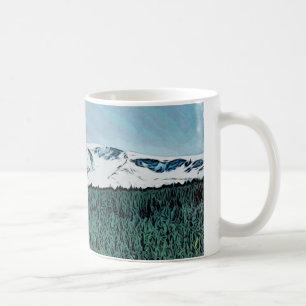 Neige au-dessus de tasse de Cairngorms Ecosse