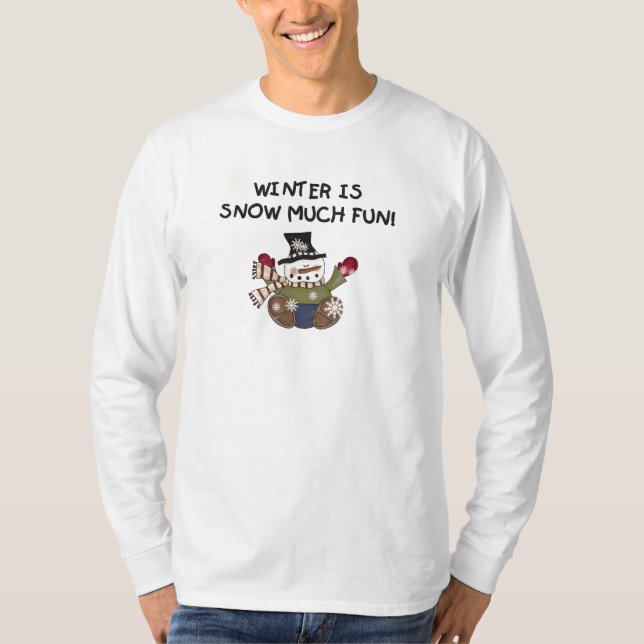 Neige beaucoup amusant Snowman Tshirts et cadeaux (Devant)