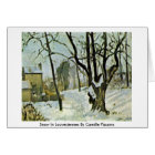 Neige dans Louveciennes par Camille Pissarro