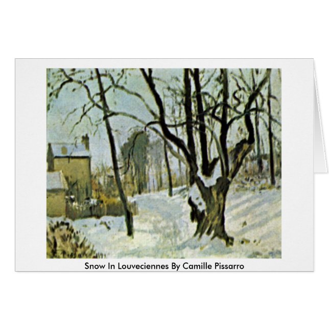 Neige dans Louveciennes par Camille Pissarro (Devant horizontal)
