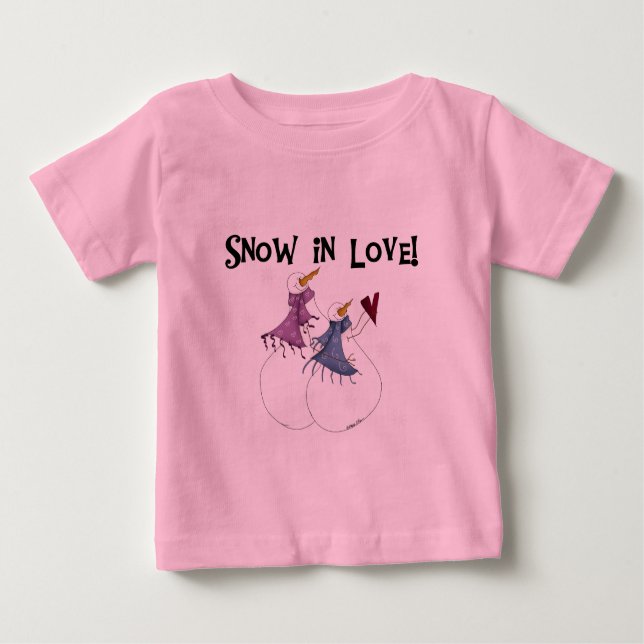 Neige en amour T-shirts et cadeaux Snowman (Devant)