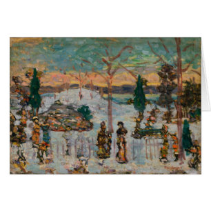 Neige en avril par Maurice Prendergast, Art Vintag