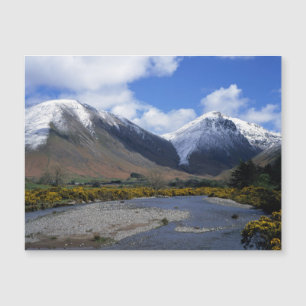Neige et printemps Wasdale Head Cumbria Angleterr