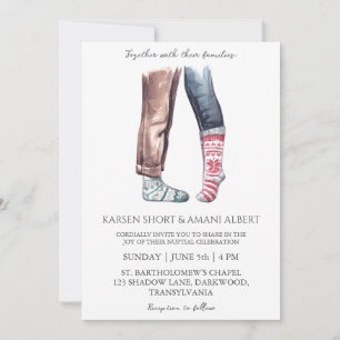 neige hiver merveilleuse invitations de mariage