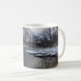 Neige le long de la rivière James Mug de café