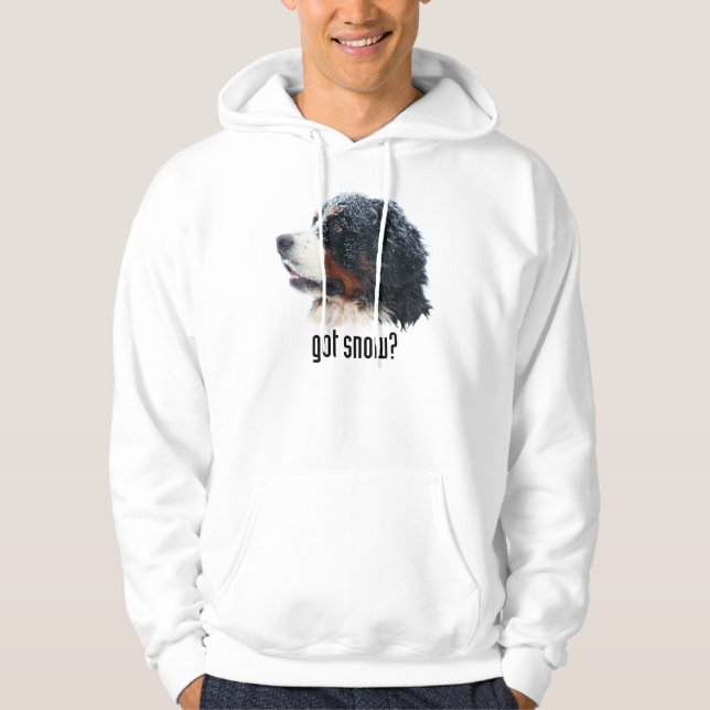 neige obtenue ? Sweat - shirt à capuche de Bernese (Devant)