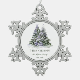 Neige Ornement encadré de flocon de Noël