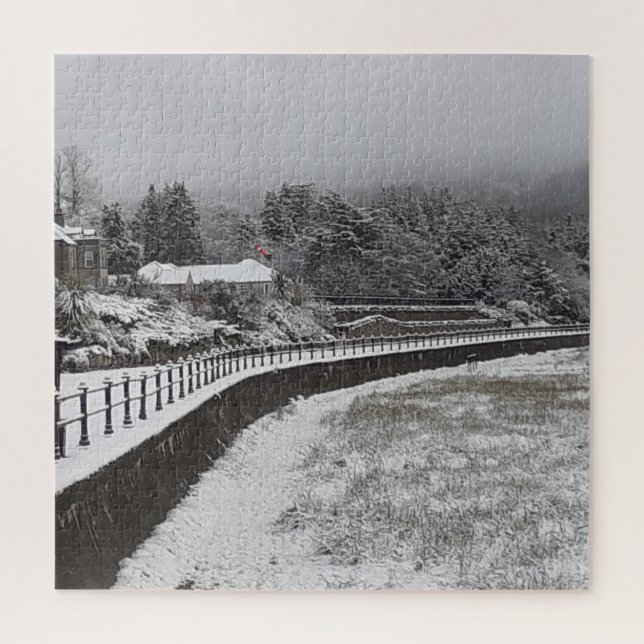 Neige Sur Le Puzzle Du Prom Jigsaw (Vertical)