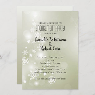 Neige sur Sage Elégante Aquarelle Abstraite