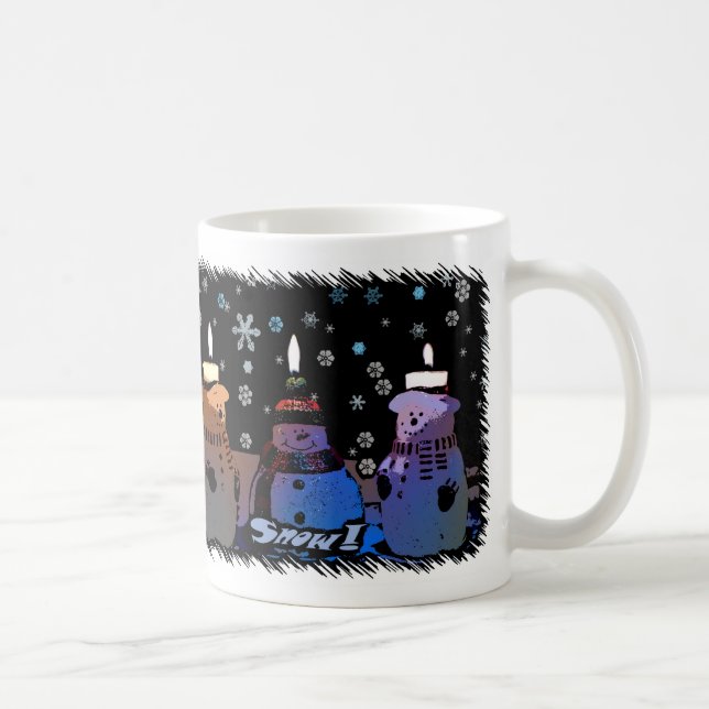 Neige ! Tasse de Noël de bande dessinée (Droite)