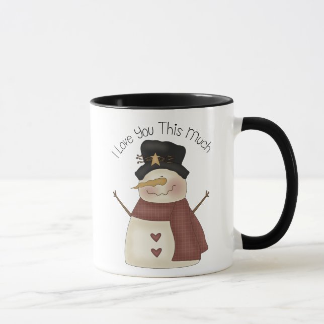 Neigent je t'aime beaucoup de tasse (Droite)