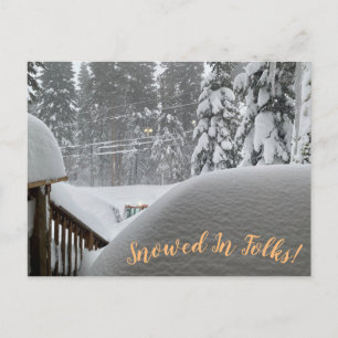 Neiges Dans Les Gens ! Carte postale