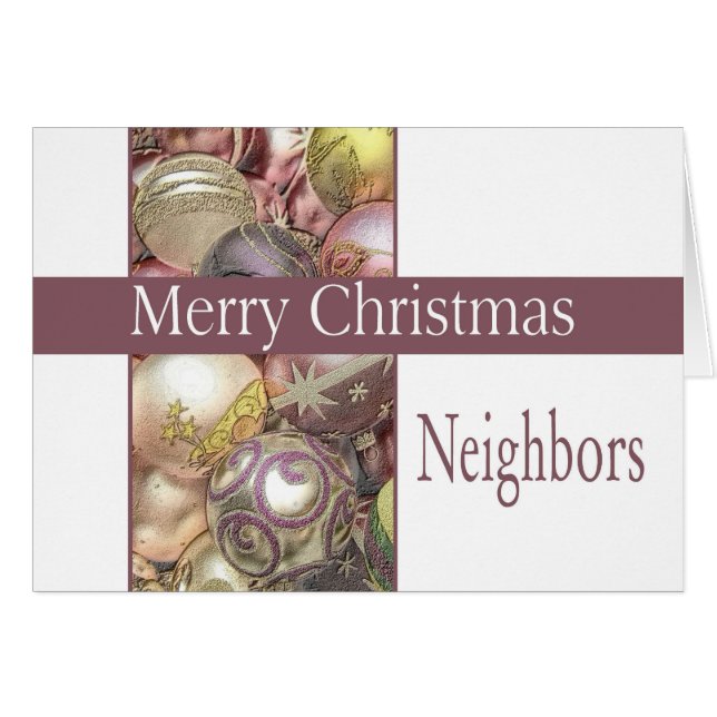 Neighbors Merry Christmas card (Devant Horizontal)