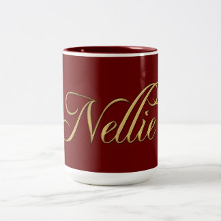 NELLIE Nom Marqué Cadeau Consommation de Mug