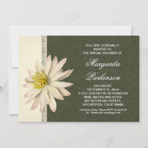 nénuphar blanc belle nuptiale invitations à la dou