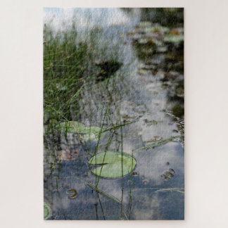 Nénuphars et reflets – Puzzle de l'étang tranquill