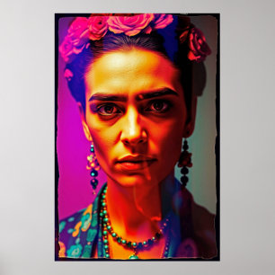 Neo-Frida : Poster de portraits de Rebel Radiant