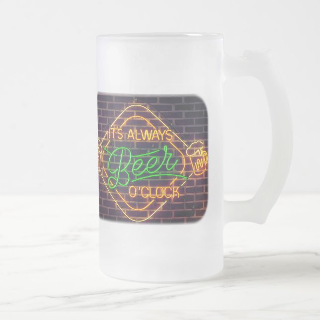 Neon Beer Sign Froid Beer Mug Cup (Droit)
