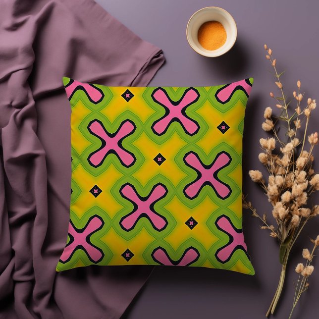 Neon Crossroads Jeter Coussin (Créateur téléchargé)