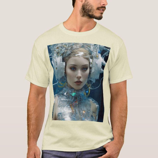 Néon Cybernétique - Futur T-Shirt Designs (Devant)