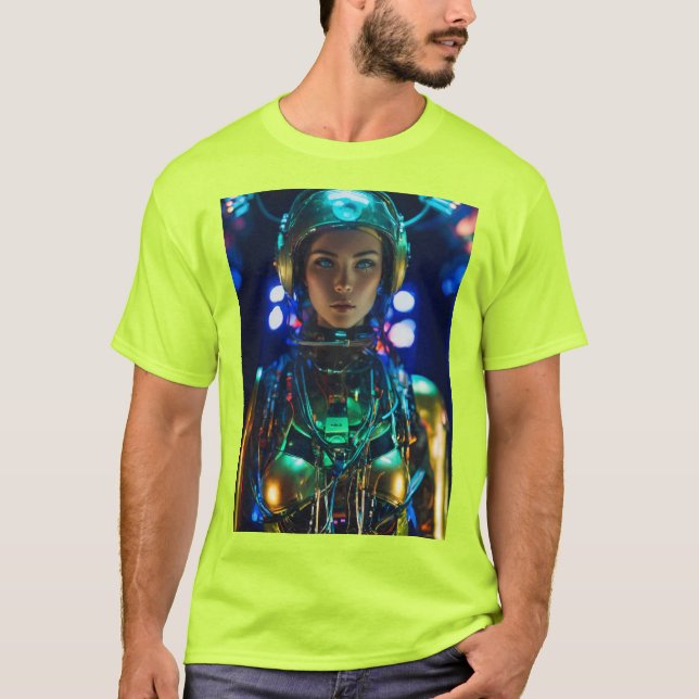 Neon Cyborg - Les T-Shirts Futuristes Sci-Fi (Devant)