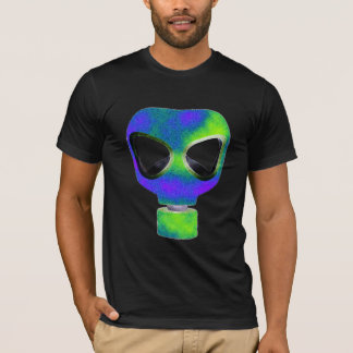 néon de T-shirt d'étape de copie de masque de gaz