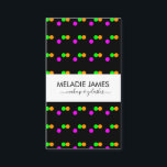 Neon Dots Maquillage Artiste Salon Carte de visite<br><div class="desc">Cartes de visite modernes pour salon ou maquillage</div>