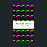 Neon Dots Maquillage Artiste Salon Carte de visite<br><div class="desc">Cartes de visite modernes pour salon ou maquillage</div>