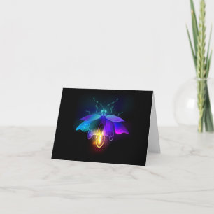 Neon Firefly sur noir