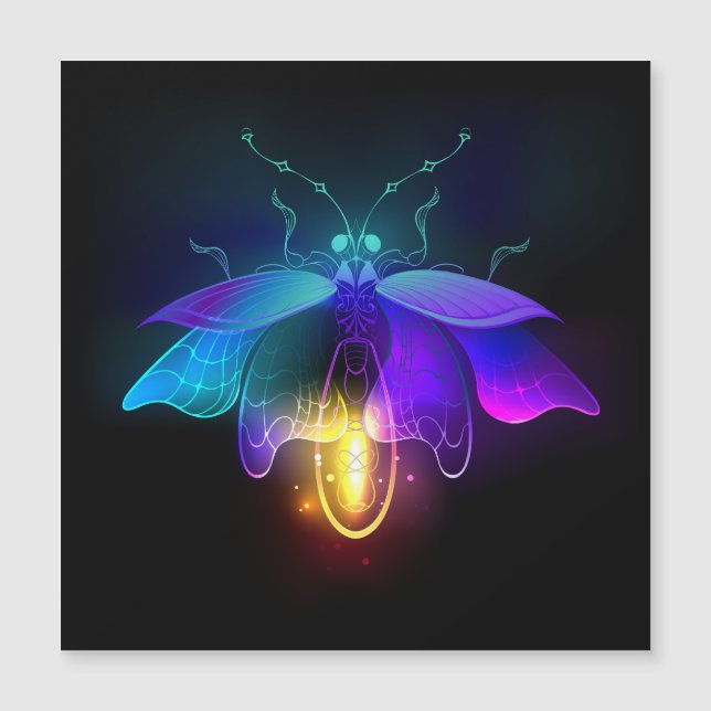 Neon Firefly sur noir (Devant)