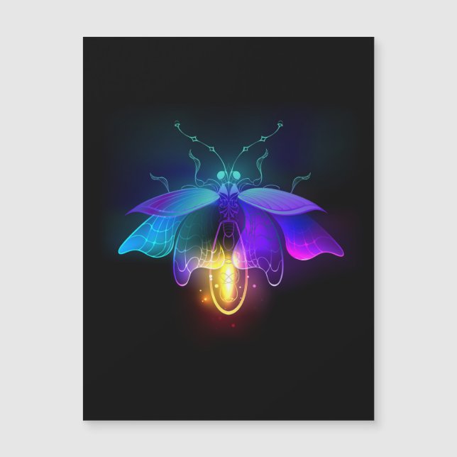 Neon Firefly sur noir (Devant)