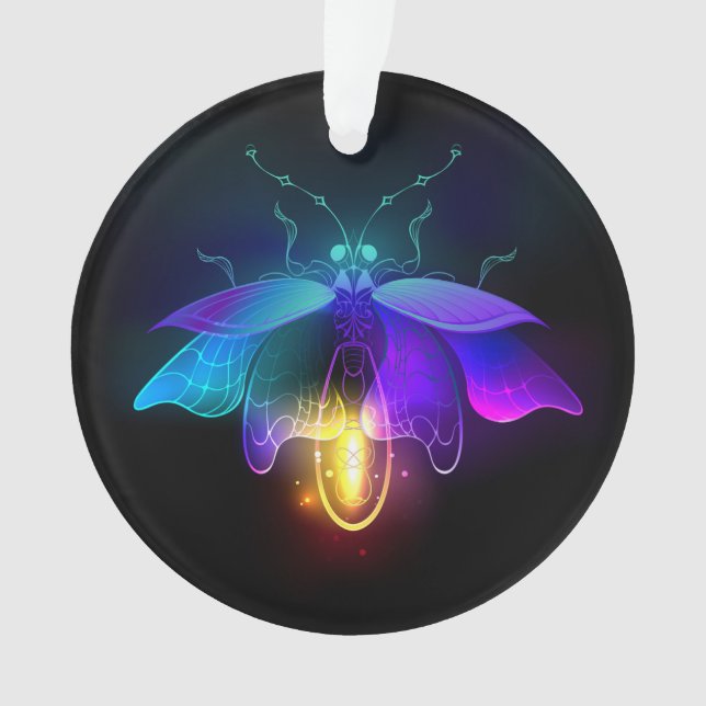 Neon Firefly sur noir (devant)